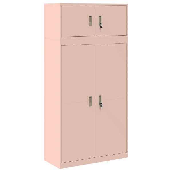 Aufbewahrungsschrank 2 stk. Rosa 90 x 40 x 180 cm Stahl