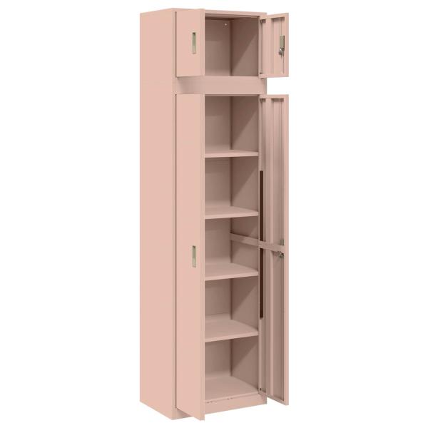 Aufbewahrungsschrank 2 stk. Rosa 60 x 40 x 220 cm Stahl