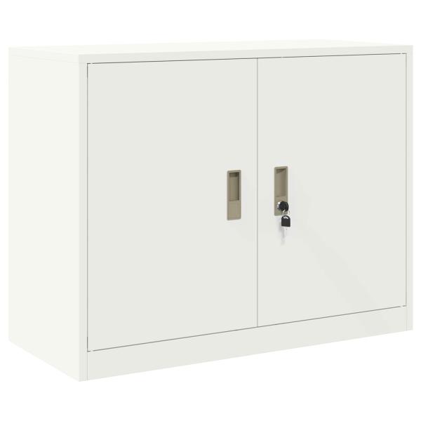 Aufbewahrungsschrank 2 stk. Weiß 90 x 40 x 160 cm Stahl