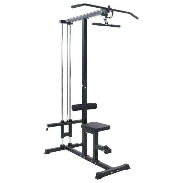 ARDEBO.de - Latzugmaschine Schwarz 110 x 70 x 187 cm