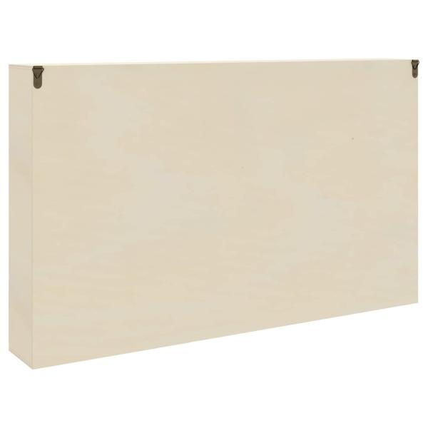 Wanddisplay-Case Wandhalterung Beige 60 x 8,5 x 37 cm