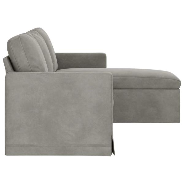 Sofa Hellgrau 178 x 134 x 80 cm Samt