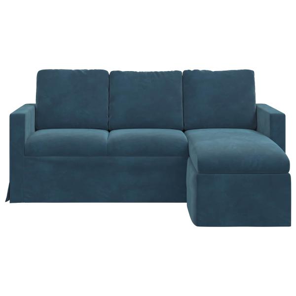 Sofa Blau 178 x 134 x 80 cm Samt