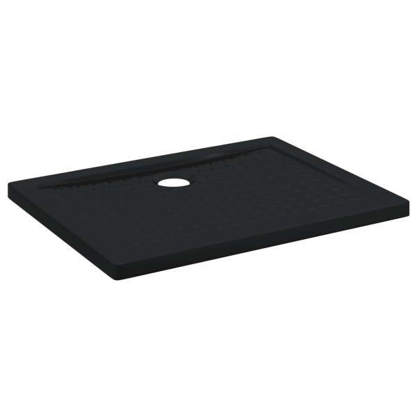 Duschbodenablage mit Punkten 90 x 70 x 4 cm ABS Schwarz