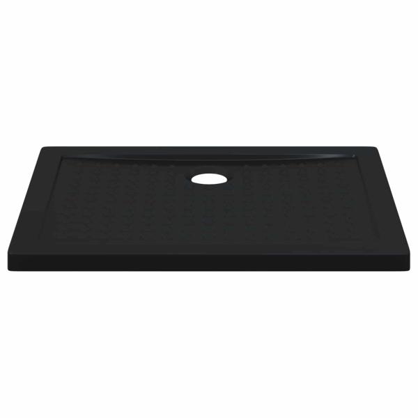 Duschbodenablage mit Punkten 90 x 70 x 4 cm ABS Schwarz