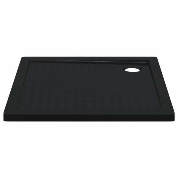 Duschbodenablage mit Punkten 90 x 90 x 4 cm ABS Schwarz
