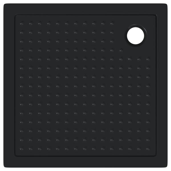 Duschbodenablage mit Punkten 90 x 90 x 4 cm ABS Schwarz