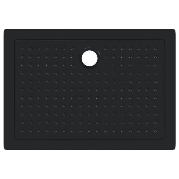 Duschbodenablage mit Punkten 100 x 70 x 4 cm ABS Schwarz