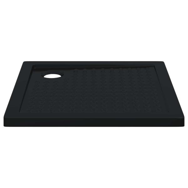 Duschbodenablage mit Punkten 80 x 80 x 4 cm ABS Schwarz