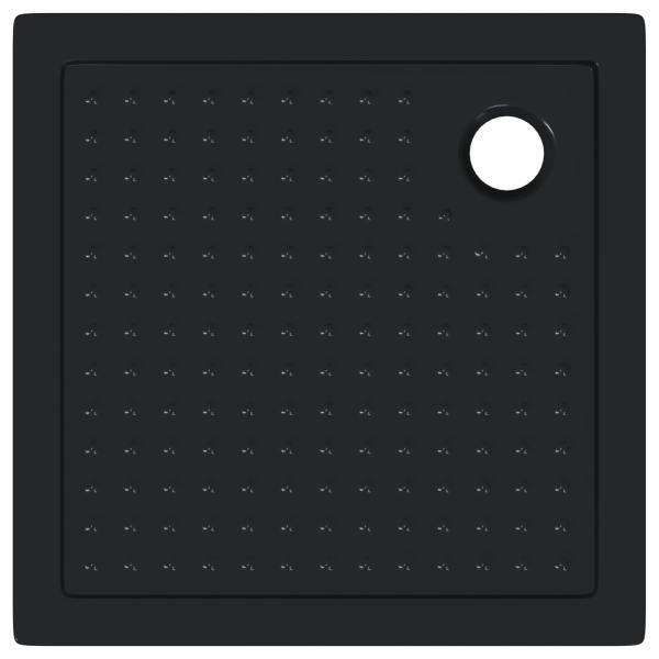 Duschbodenablage mit Punkten 80 x 80 x 4 cm ABS Schwarz