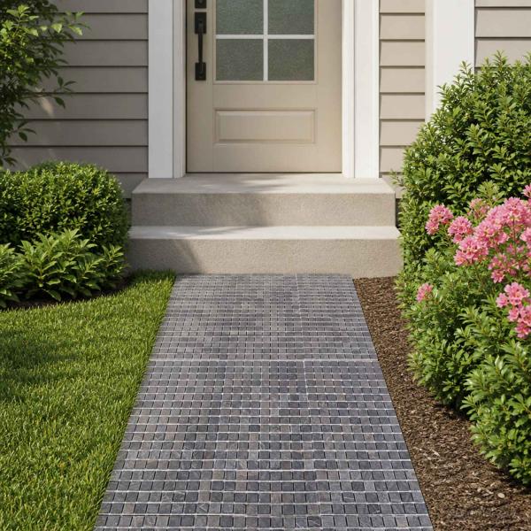 ARDEBO.de - Mosaikfliesen Grau 30 x 30 cm Marmor