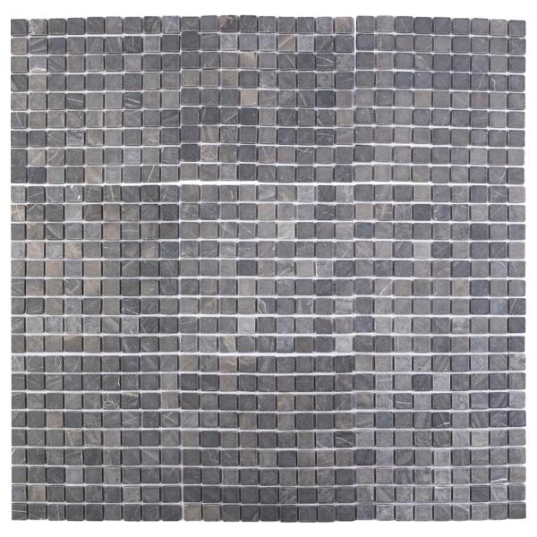 Mosaikfliesen Grau 30 x 30 cm Marmor