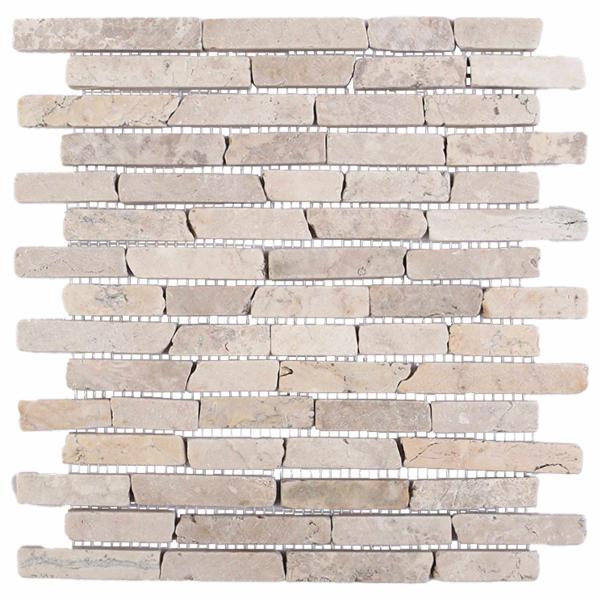 Mosaikfliesen Creme 30 x 30 cm Marmor
