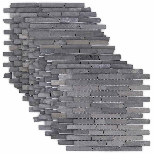 Mosaikfliesen Grau 30 x 30 cm Marmor