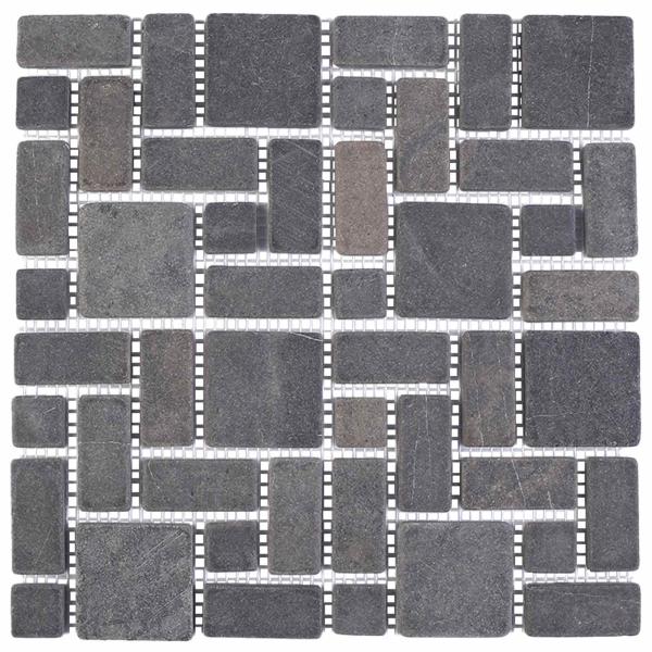 Mosaikfliesen Grau 30 x 30 cm Marmor