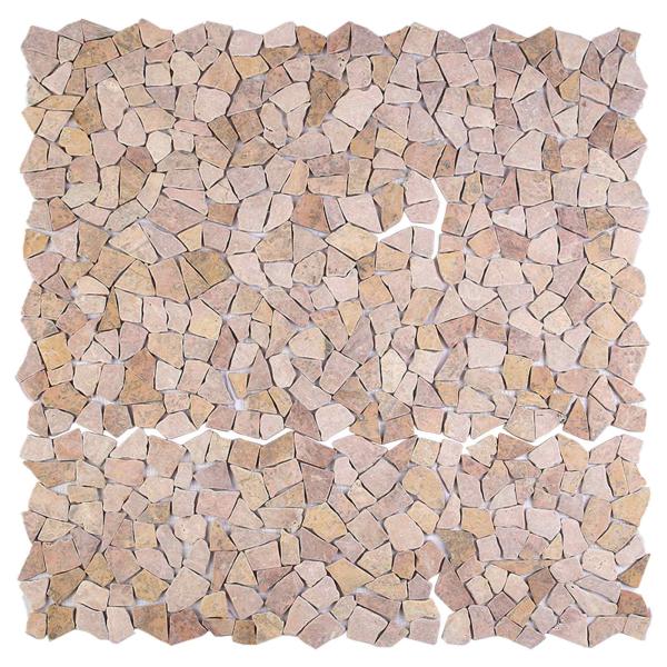 Mosaikfliesen Rot 30 x 30 cm Marmor