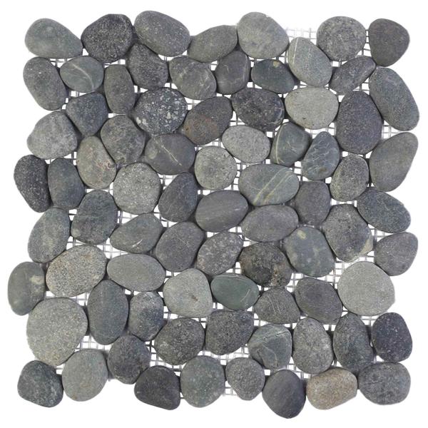 Kieselplatten Grau 30 x 30 cm Flusskiesel