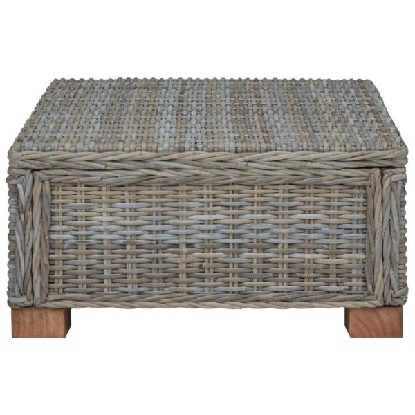 Couchtisch GENDT Naturrattan Kubu Grau 67 x 60 x 30 cm