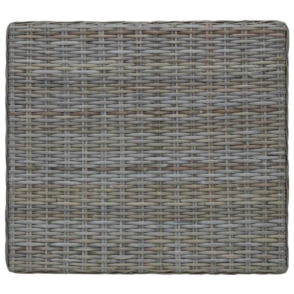 Couchtisch GENDT Naturrattan Kubu Grau 67 x 60 x 30 cm