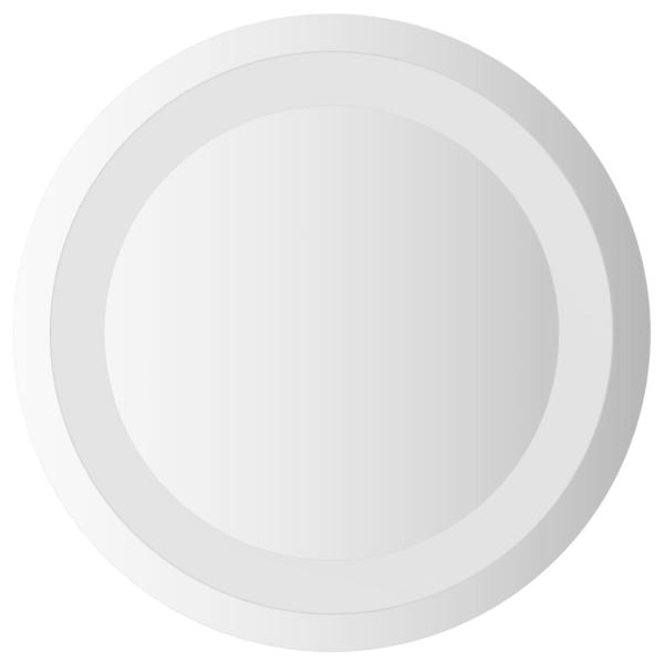 LED-Badezimmerspiegel Transparent Ø 30 cm Gehärtetes Glas