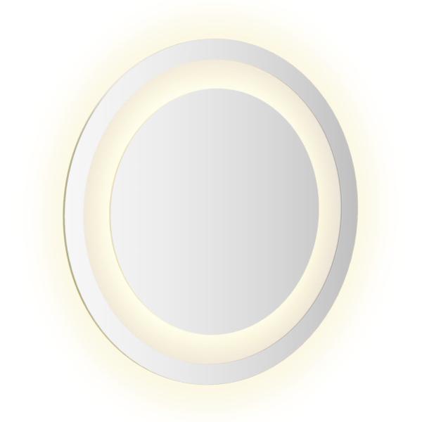LED-Badezimmerspiegel Transparent Ø 30 cm Gehärtetes Glas