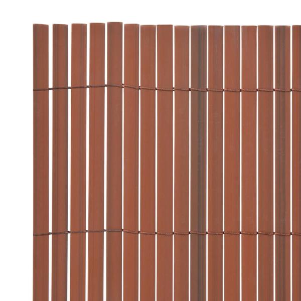 Gartenzaun Braun 150 x 300 cm PVC