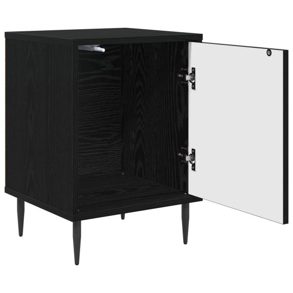 Nachttisch BONN 2 stk. Schwarz Eichen-Optik 36 x 33 x 51 cm