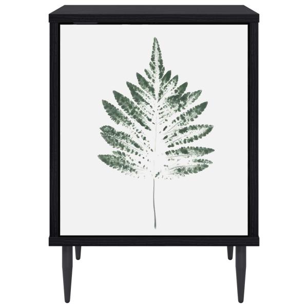 Nachttisch HANAU Schwarz Eichen-Optik 36 x 33 x 51 cm
