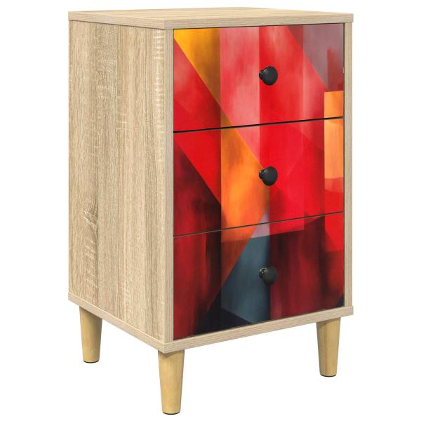 Nachttisch HEESCH Sonoma-Eiche 36 x 33 x 60 cm Holzwerkstoff