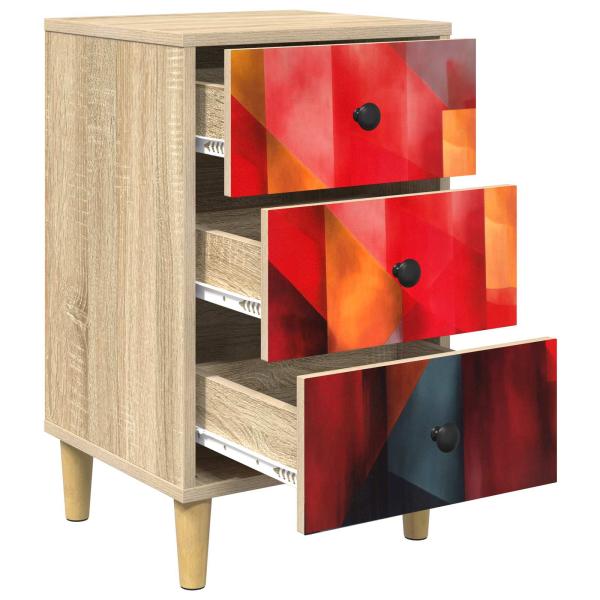 Nachttisch HEESCH Sonoma-Eiche 36 x 33 x 60 cm Holzwerkstoff