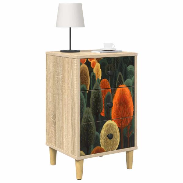 Nachttisch ZAANDAM 2 stk. Sonoma-Eiche 36 x 33 x 60 cm