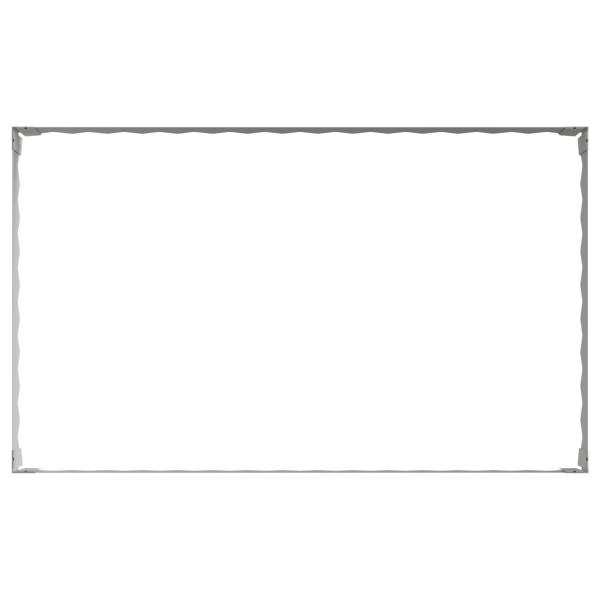 Raseneinfassung 4 stk. 100 x 60 x 20 cm Stahl Silber