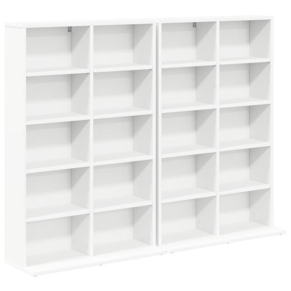 CD Regal 2 Stk. Weiß 65 x 23,5 x 97,5 cm Holzwerkstoff