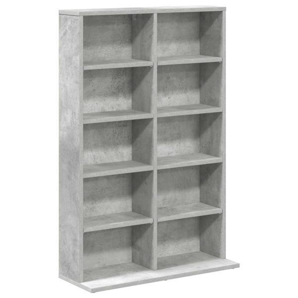CD Regal Betongrau 65 x 23,5 x 97,5 cm Holzwerkstoff