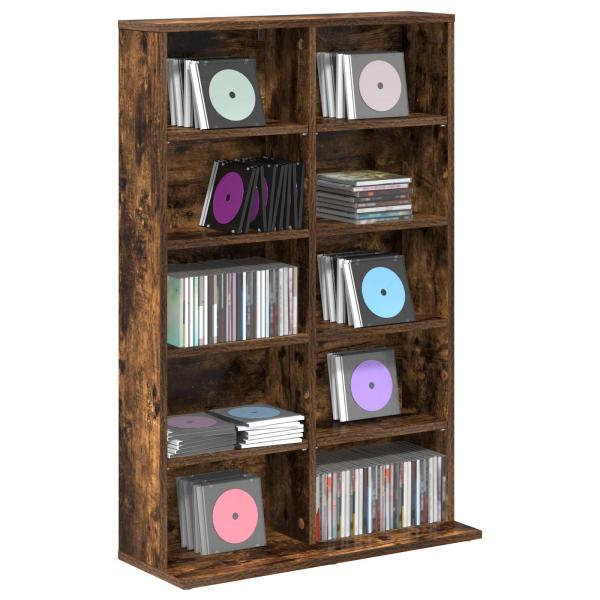 CD Regal Raucheiche 65 x 23,5 x 97,5 cm Holzwerkstoff