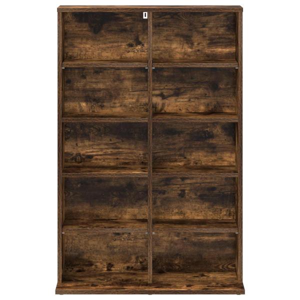 CD Regal Raucheiche 65 x 23,5 x 97,5 cm Holzwerkstoff