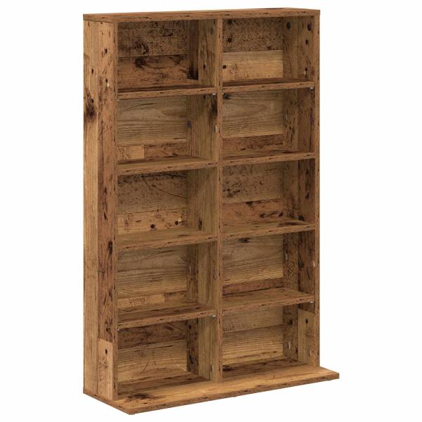 CD Regal 2 Stk. Altholz 65 x 23,5 x 97,5 cm Holzwerkstoff