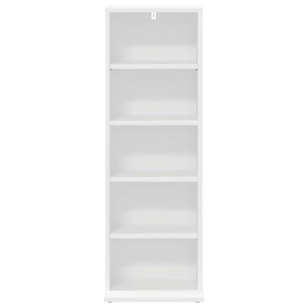CD Regal Weiß 33 x 23,5 x 97,5 cm Holzwerkstoff