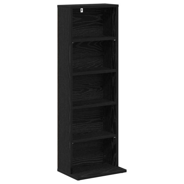CD Regal Schwarze Eiche 33 x 23,5 x 97,5 cm Holzwerkstoff