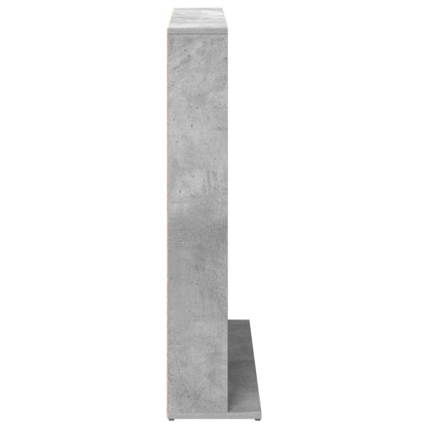 CD Regal Betongrau 33 x 23,5 x 97,5 cm Holzwerkstoff