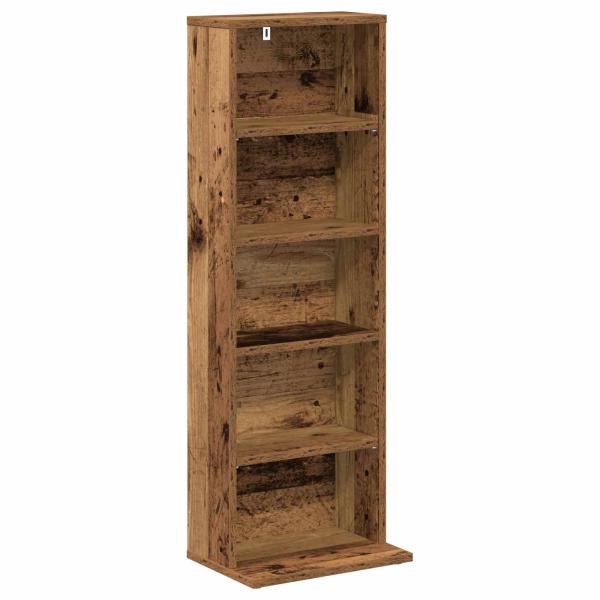 CD Regal 2 Stk. Altholz 33 x 23,5 x 97,5 cm Holzwerkstoff