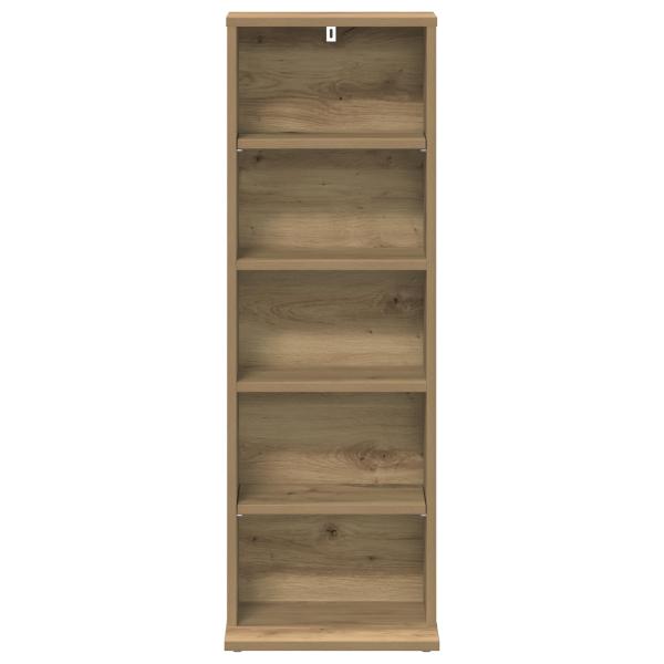 CD Regal Artisan-Eiche 33 x 23,5 x 97,5 cm Holzwerkstoff