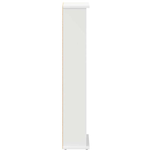CD Regal Weiß 60 x 17 x 92 cm Holzwerkstoff