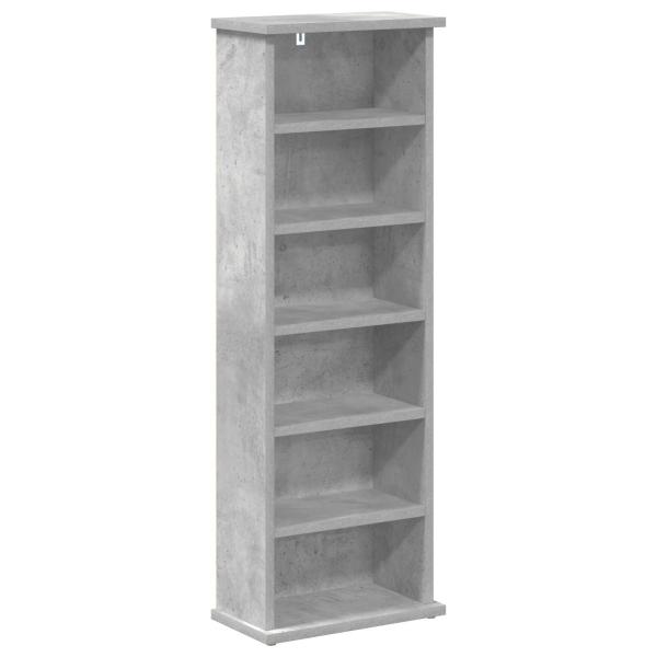 CD Regal 2 Stk. Betongrau 60 x 17 x 92 cm Holzwerkstoff