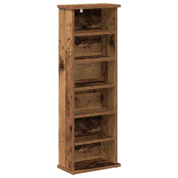CD Regal 2 Stk. Altholz 60 x 17 x 92 cm Holzwerkstoff