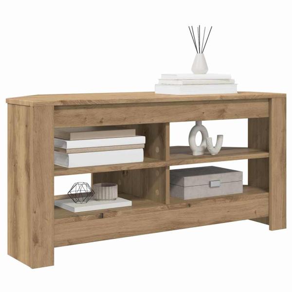 EckTVSchrank 102 x 40,5 x 45 cm Artisan-Eiche Holzwerkstoff