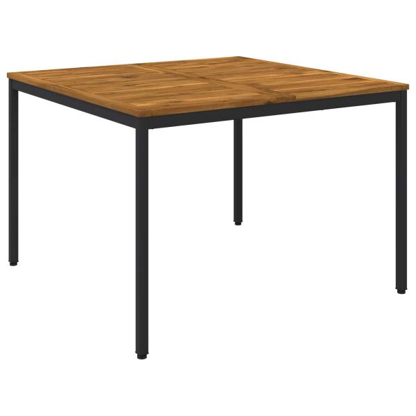 Gartentisch Natürlich und Schwarz 110 x 108,5 x 75 cm