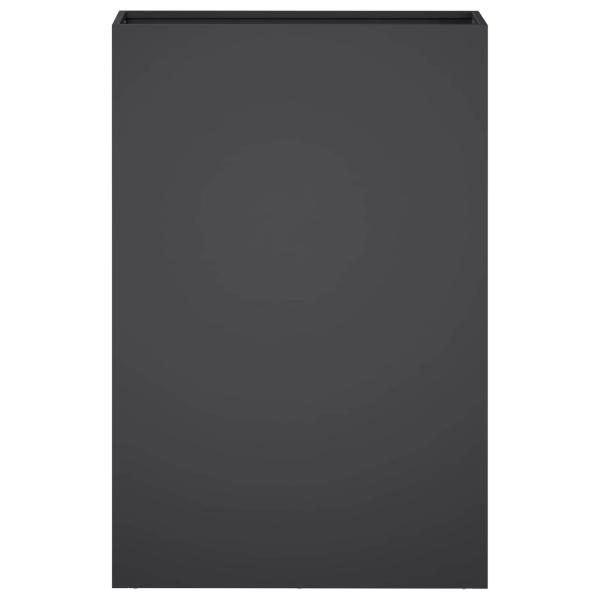 Garten-Pflanzgefäß 2 stk. Schwarz 50 x 20 x 75 cm