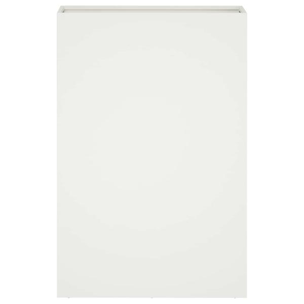 Garten-Pflanzgefäß 2 stk. Weiß 40 x 20 x 75 cm
