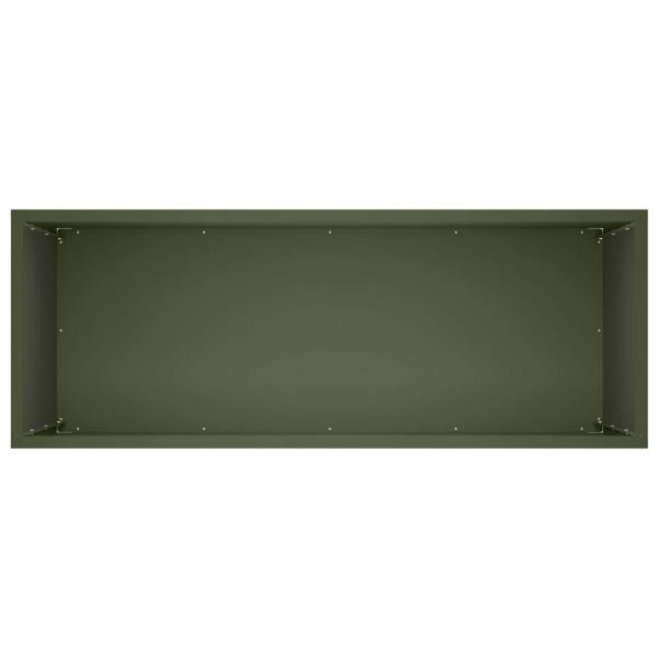 Garten-Pflanzgefäß 2 stk. Olivgrün 80 x 30 x 50 cm
